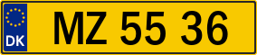Trailer License Plate
